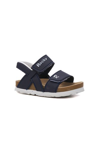 Nstil Sandale unisex pentru copii albastru bleumarin - gleznă cu velcro, talpă groasă și ușoare confortabile 316