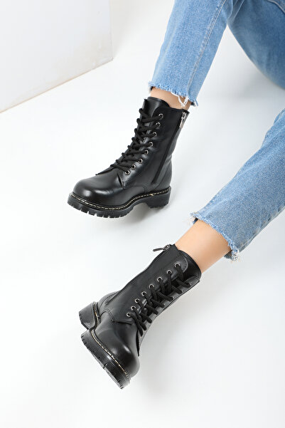 Trendpink Siyah Kadın Postal Bot