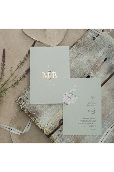 abcofis Düğün Davetiyesi Eko Polen Davetiye Baskılı 40360