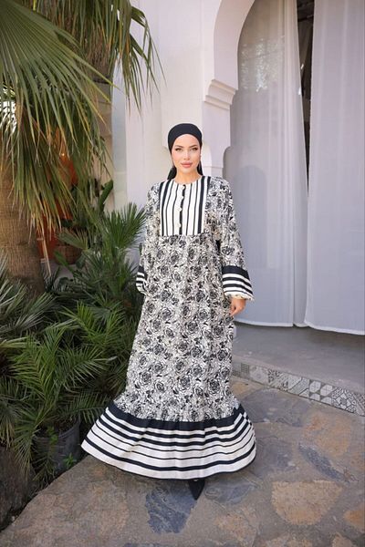 Nissra Φόρεμα Belmondo με Ζουμερή φούστα και γαρνιτούρα