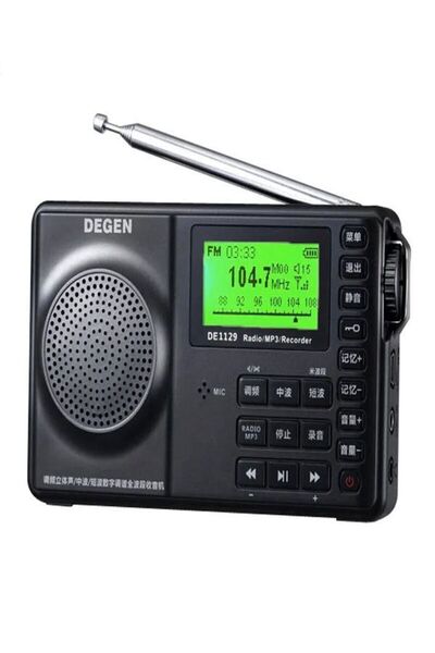 Degen DE-1129 FM Stereo/AM/SW DSP ATS 4GB MP3 Çalar Dijital Kaydedici Taşınab...