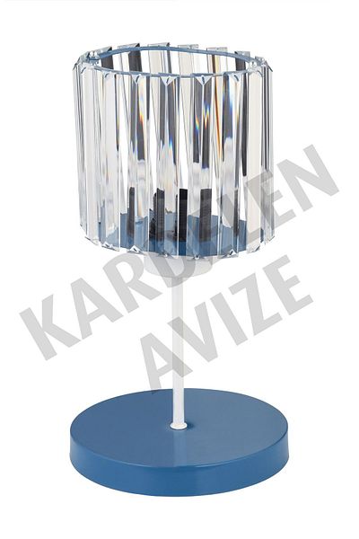 Kraliçe Blue Crystal Stone Snowdrop Luxury Lampshade