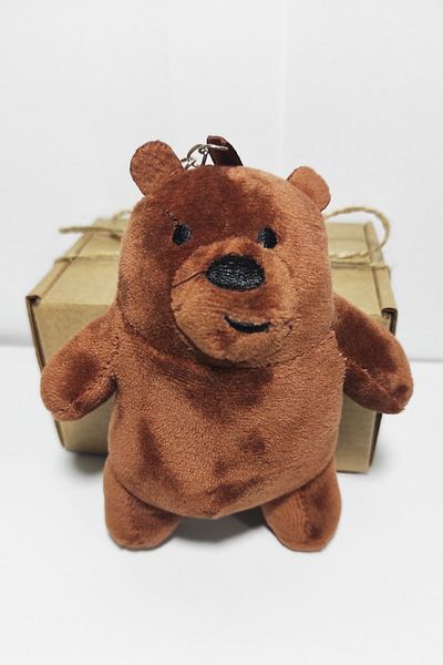 dudu kids Plush Kafadar Brown Bear Keychain - 13 Cm - Coffee - Birthday Gift - Bag Ornament - Toy
