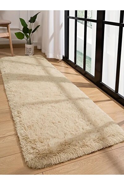 Rugby Home Sürpriz Ev Tekstil Vizon Renk Peluş Yıkanabilir Halı