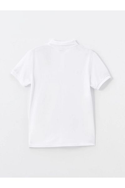 LC Waikiki LCW Kids - Tricou cu mânecă scurtă cu gât polo pentru fete
