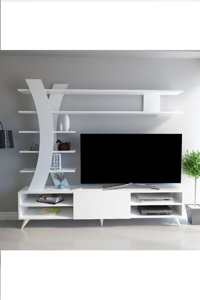 Decorotika Duru Tv Ünitesi Beyaz