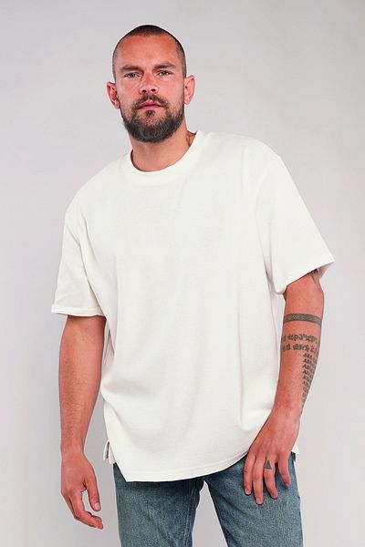 GABRİA Gabria Fold Sleeve Men's T-Shirt