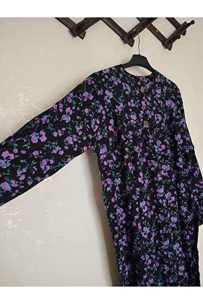 anne moda ankara ΚΑΛΟΚΑΙΡΙΝΟ ΡΟΥΧΟ Φόρεμα με μακρυμάνικο 3 κουμπιά κατά του ιδρώτα