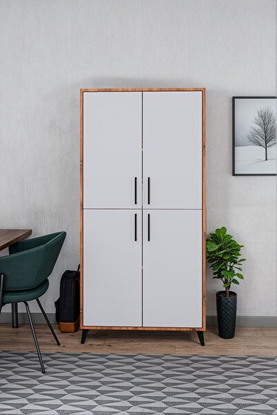 One Art Home Practical Çok Amaçlı Kapaklı Kiler Ayakkabılık Mutfak Erzak Dolabı