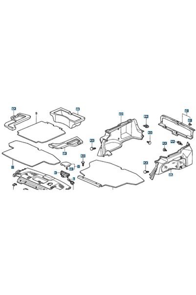 KlipsSepeti Civic Bagaj Döşeme Klips 90667s0d003zc Hsk5532