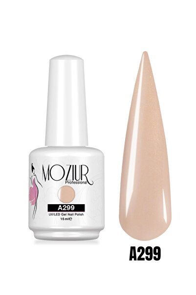 MOZIUR Kalıcı Oje Uv Led A299 (SEDEFLİ RENK) 15ml