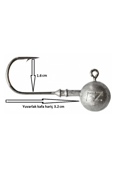 DAM Ball Jig Head No:3/0 Iğneli 10gr Zoka (5 ADET)