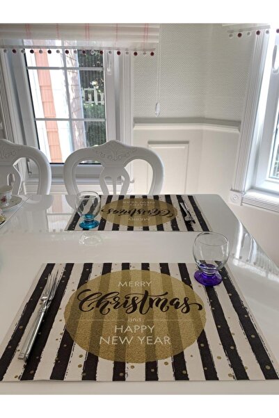 Brillant 6'lı Merry Christmas Yılbaşı Amerikan Servis Takımı-7