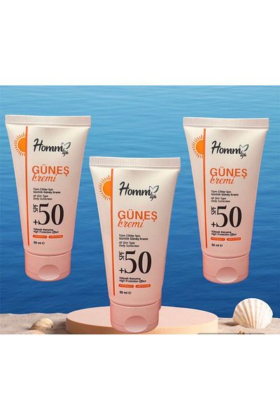 Homm Bitkisel HOMM LIFE Sunscreen - SPF 50, 50ml, 3 Pieces