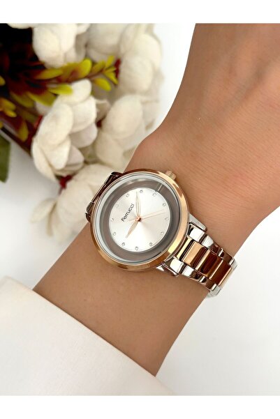 Ferrucci FERRUCCİ-(ROSE&GÜMÜŞ) kadın kol saati-
