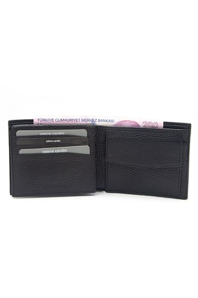 Pierre Cardin Leather Black Floater Men's Wallet - FT12662