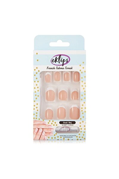 eklips Takma Tırnak French Bej Oval