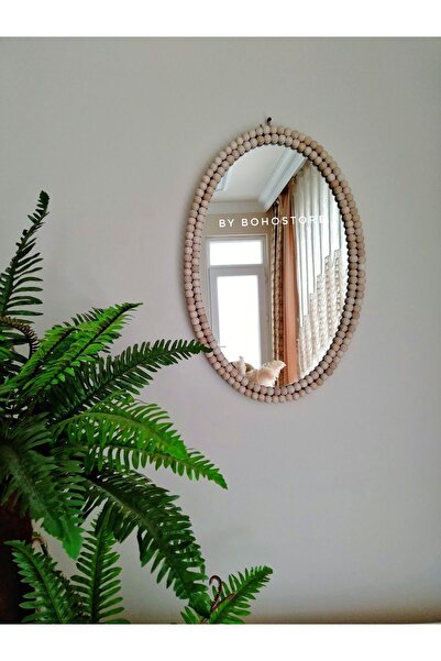 BOHEM Konsol Aynası 50x60 Oval & Antre Ayna,ofis Aynası, Dresuar Ayna