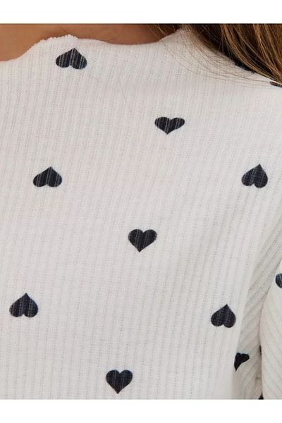 neocotton Παιδικό φόρεμα από ελαστικό βαμβακερό τούλι με σχέδιο καρδιάς