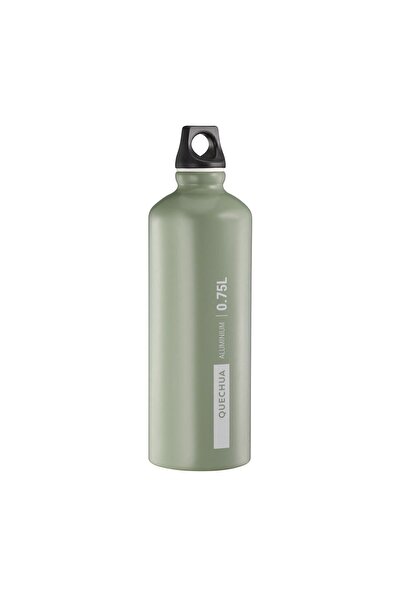 Decathlon Yeşil Quechua Outdoor Alüminyum Matara - 0,75 Litre - Gri - 100 0,75 L
