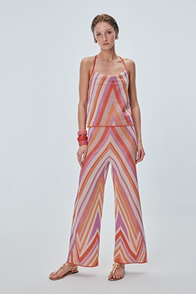 JOIN US Renk Bloklu Bol Paça Pantolon