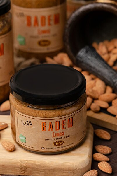 aytuğ kuruyemiş 250gr Doğal Parçacıklı Badem Ezmesi - Şekersiz - Katkısız