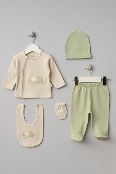 Bebitof Cute Turtle Patterned 5 Piece Hospital Discharge Set