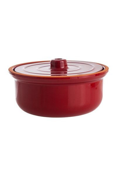 Mudo Home Natural Large Casserole Pot 2.5 L - Red