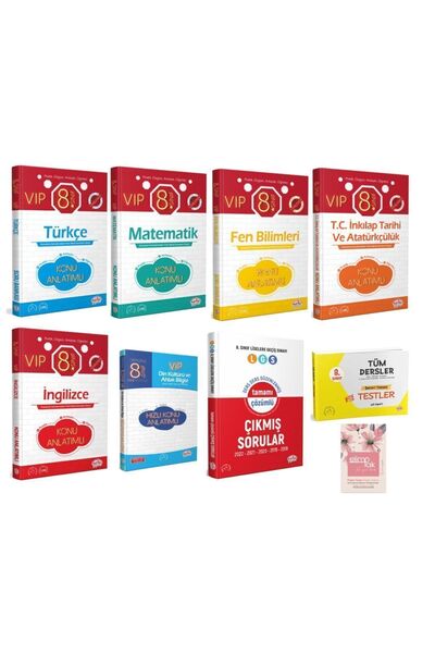 Editör Yayınevi 8. Sınıf Vıp Hızlı Konu Anlatımlı, Yaprak Testli Ve Son 3 Yıl...