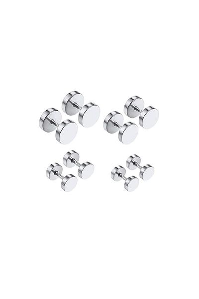 AyçaSilver Steel dumpling earring