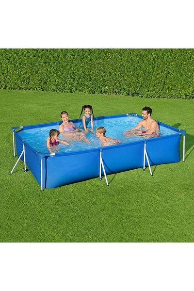 BESTWAY حوض سباحة بإطار فاخر من Bestway مقاس 300X201X66 سم 3300 لتر - 26-56404