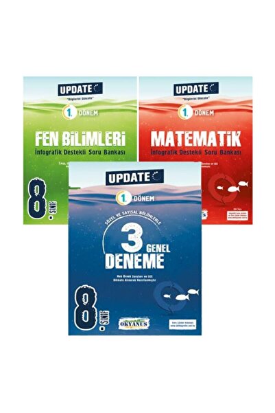 Okyanus Yayıncılık Okyanus 1. Dönem Update Tekrar-fen, Matematik Ve 3 Genel D...