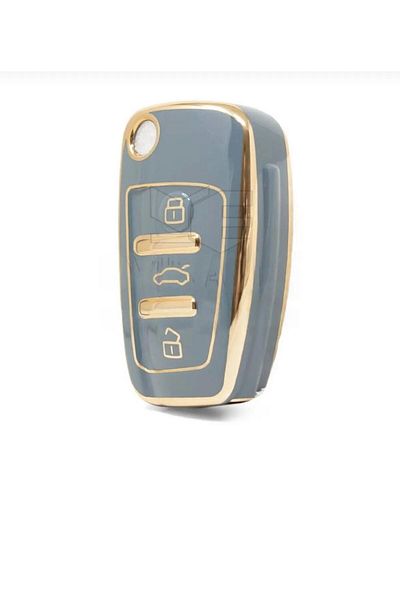 EBG İSTANBUL Grey Gold Color Key Protection Case for Audi A1-A7 Model