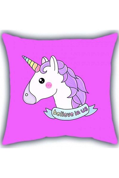 Buka Shops Unicorn Believe in Us Pillow