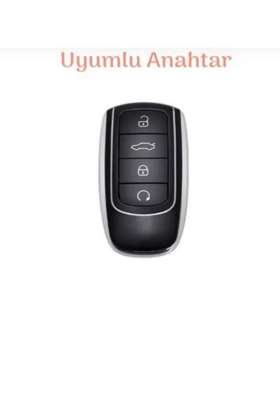 EBG İSTANBUL Chery Tiggo 8 Pro - Omoda 5 Tiggo 7 Avantgarde Black/Gold Key Case