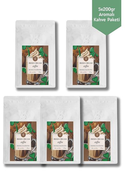 Mim and More Set of 5 Irish Cream Coffee Filter - 200 Gr Coffee