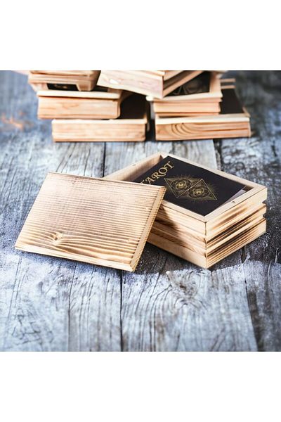 Redro Home Wooden Boxed 78 Card and Booklet Included Tarot Card Set