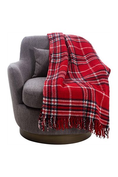 Mudo Home Red Oxford Scotch Blanket - 150x200 cm