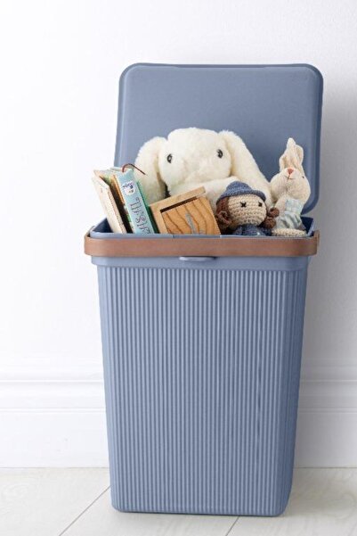 Bayev Σετ 3 τεμαχίων για παιδικό δωμάτιο 2 μεγεθών - Στολή με λαβές από κοχύλι, καλάθι ρούχων και κουτί παιχνιδιών