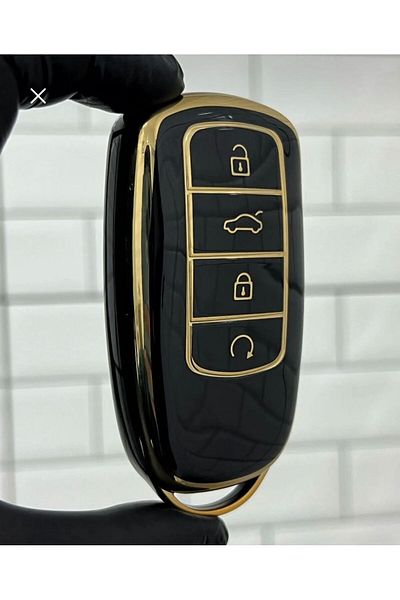 EBG İSTANBUL Chery Tiggo 8 Pro - Omoda 5 Tiggo 7 Avantgarde Black/Gold Key Case