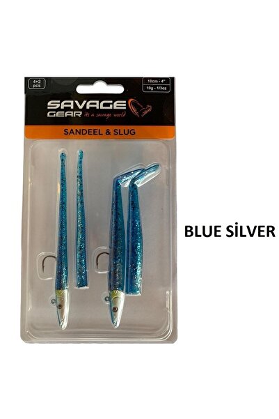 Savage Gear Sandeel And Slug 10cm 10gr 4 2 Adet Suni Silikon Yem