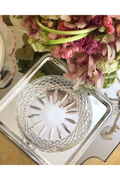 HOME DESIGN Crystal Glass Salad Bowl 22cm