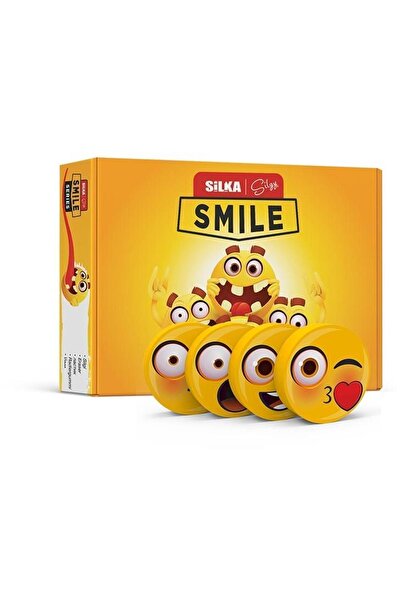 Yaygan Silka Smile 4 Desen Gülenyüz Silgi 36'lı Kutu Art52
