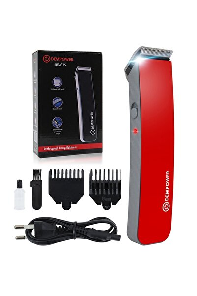 DEMPOWER Dp-02 3 Başlıklı Saç-sakal Tıraş Makinesi Kırmızı