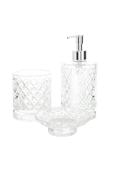 Mudo Home ADEN 3'LÜ BANYO SETİ ŞEFFAF