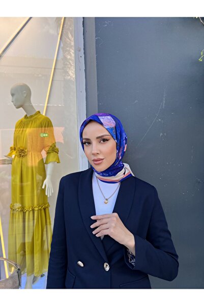 KUQOS الجدول منقوشة وشاح ساكس