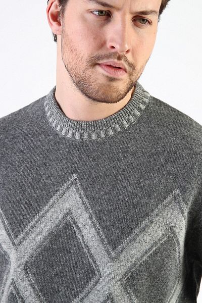 Ferraro Ανδρικό πουλόβερ Smoked Crew Neck 100% Lambswool