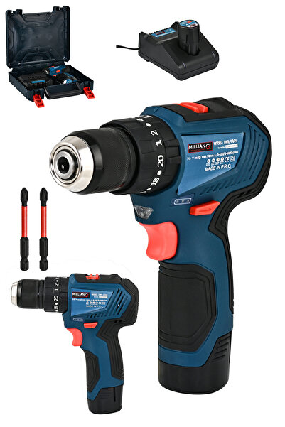 Millian Profesyonel 58 V 5 Ah Çift Akülü Darbeli 2 Kademeli Kömürsüz Çelik Ma...