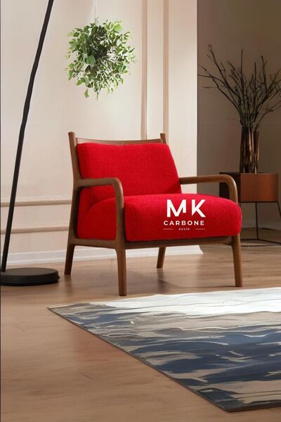 CARBONE Desin Berjer Ayaklı Tekli Koltuk Tekli Berjer Koltuk Tekli