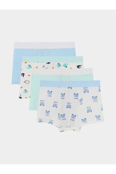 Styli Pack of 4 - Whale & Bear Print Briefs